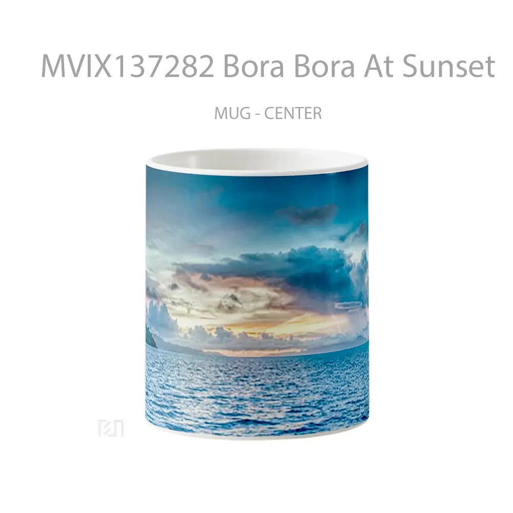 Mug Bora Bora At Sunset Gelas Pemandangan Alam