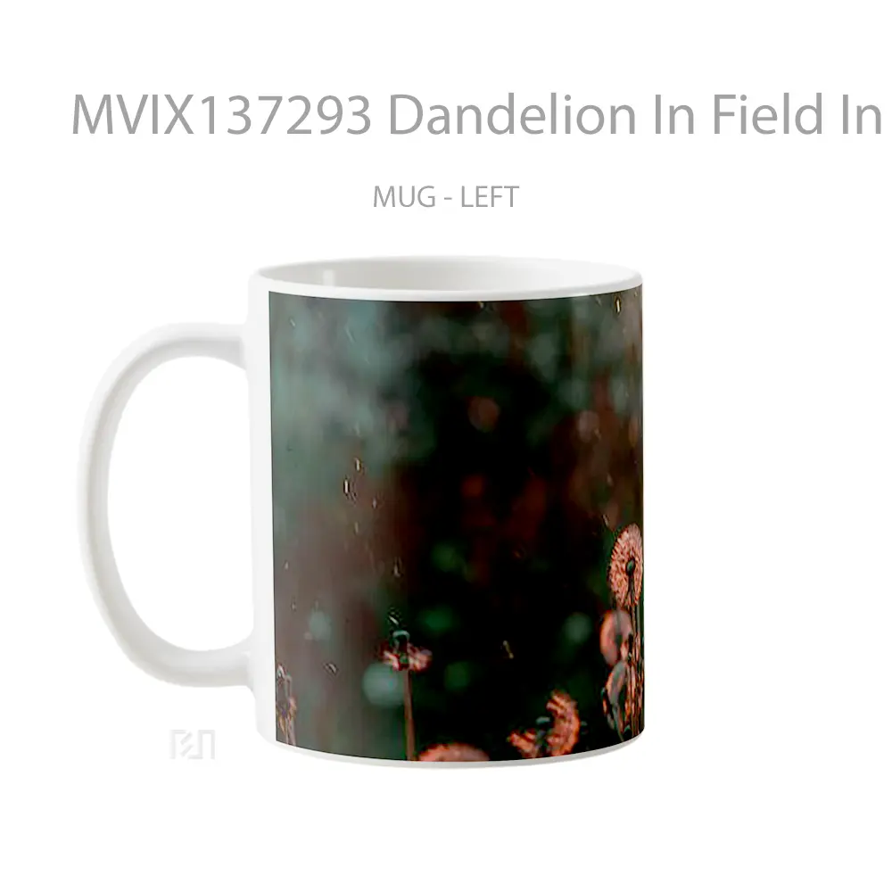 Mug Dandelion In Field In The Sunlight Gelas Pemandangan Alam - All-side / Desain