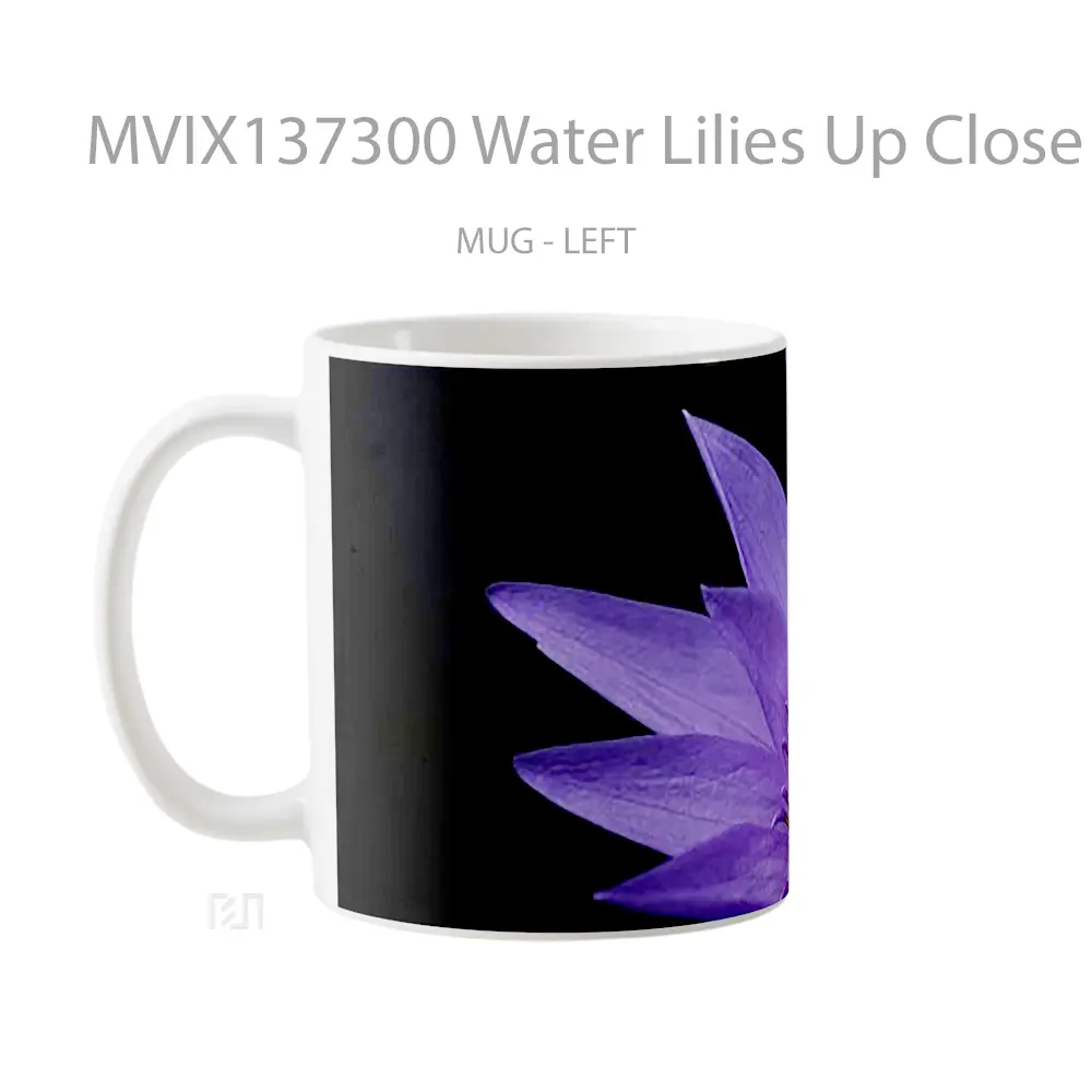 Mug Water Lilies Up Close Gelas Pemandangan Alam - All-side / Desain