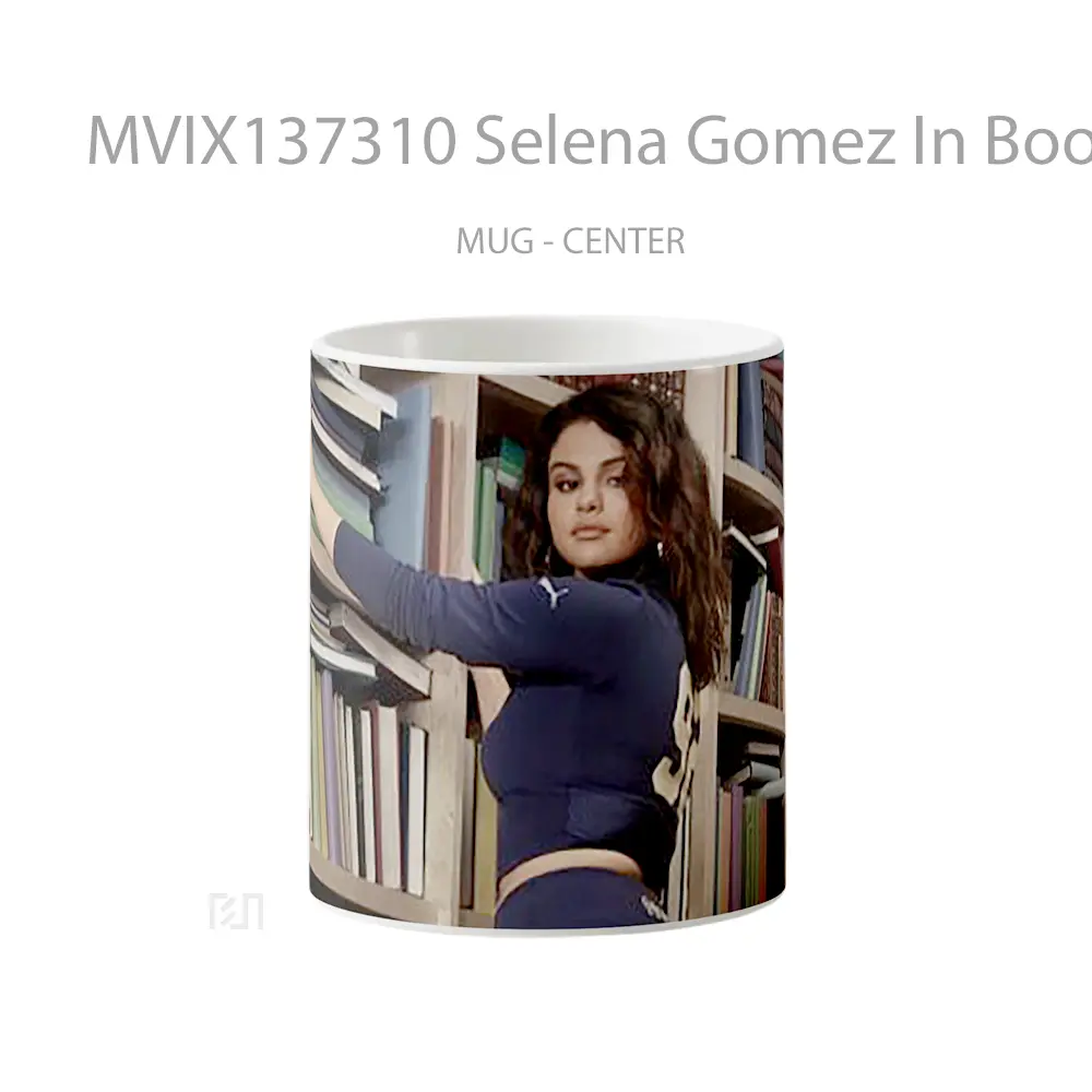 Mug Selena Gomez In Bookstore Gelas Selebriti