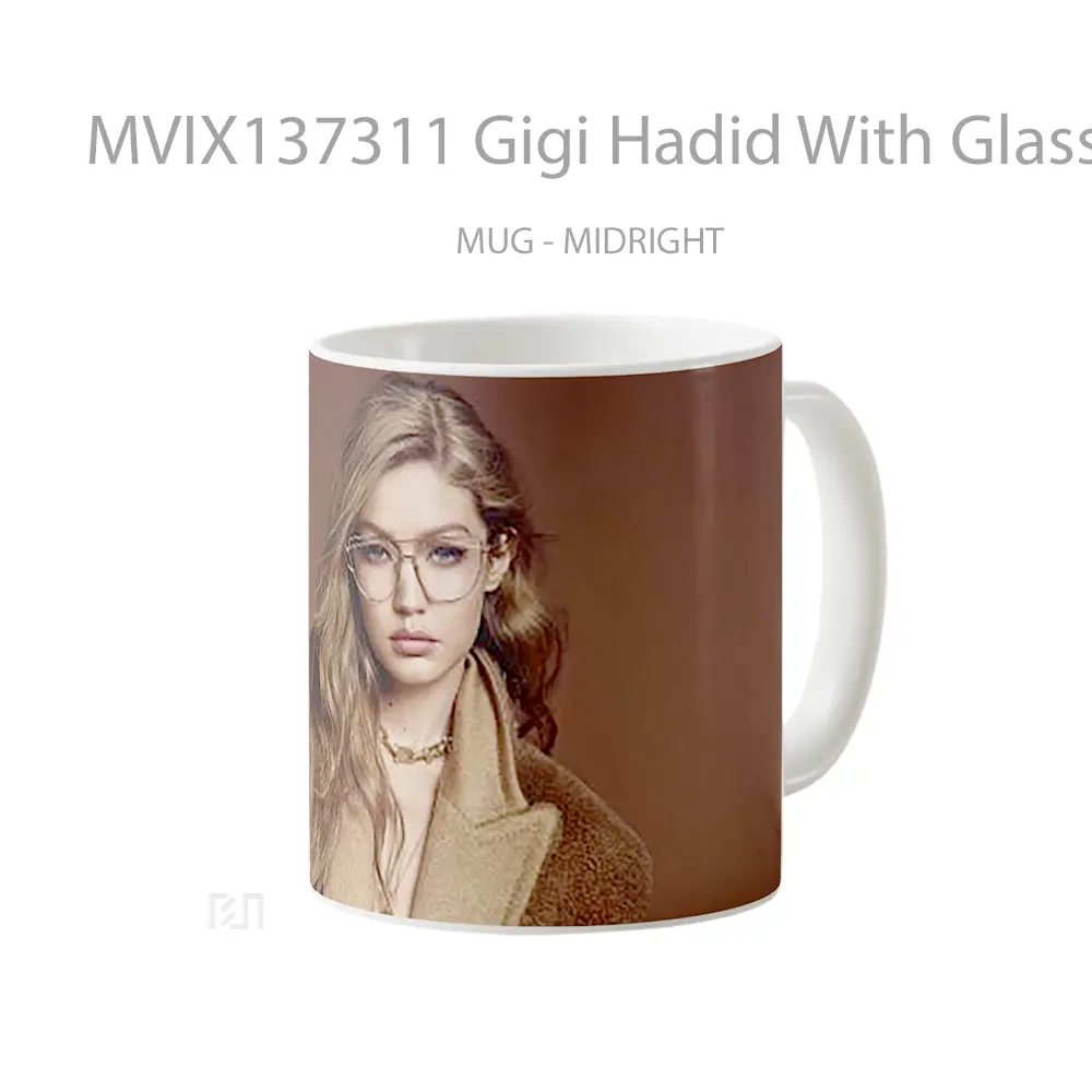 Mug Gigi Hadid With Glasses Gelas Keramik Unik - All-side / Desain