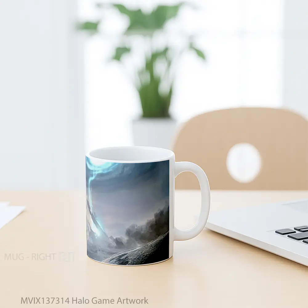 Mug Halo Game Artwork Cangkir Gamer - All-side / Desain