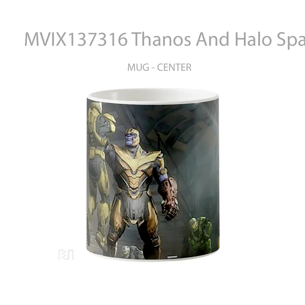 Mug Thanos And Halo Spartan Cangkir Gamer