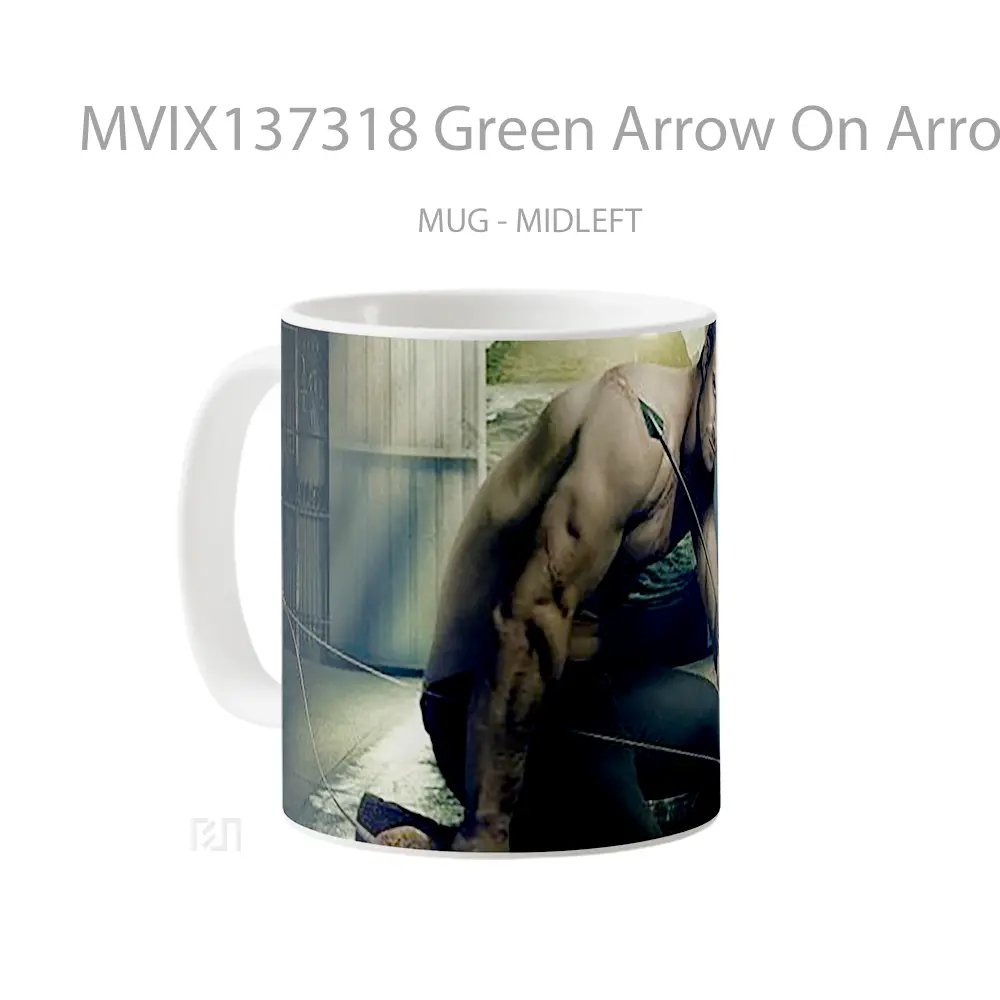 Mug Green Arrow On Arrow Gelas Superhero - All-side / Desain