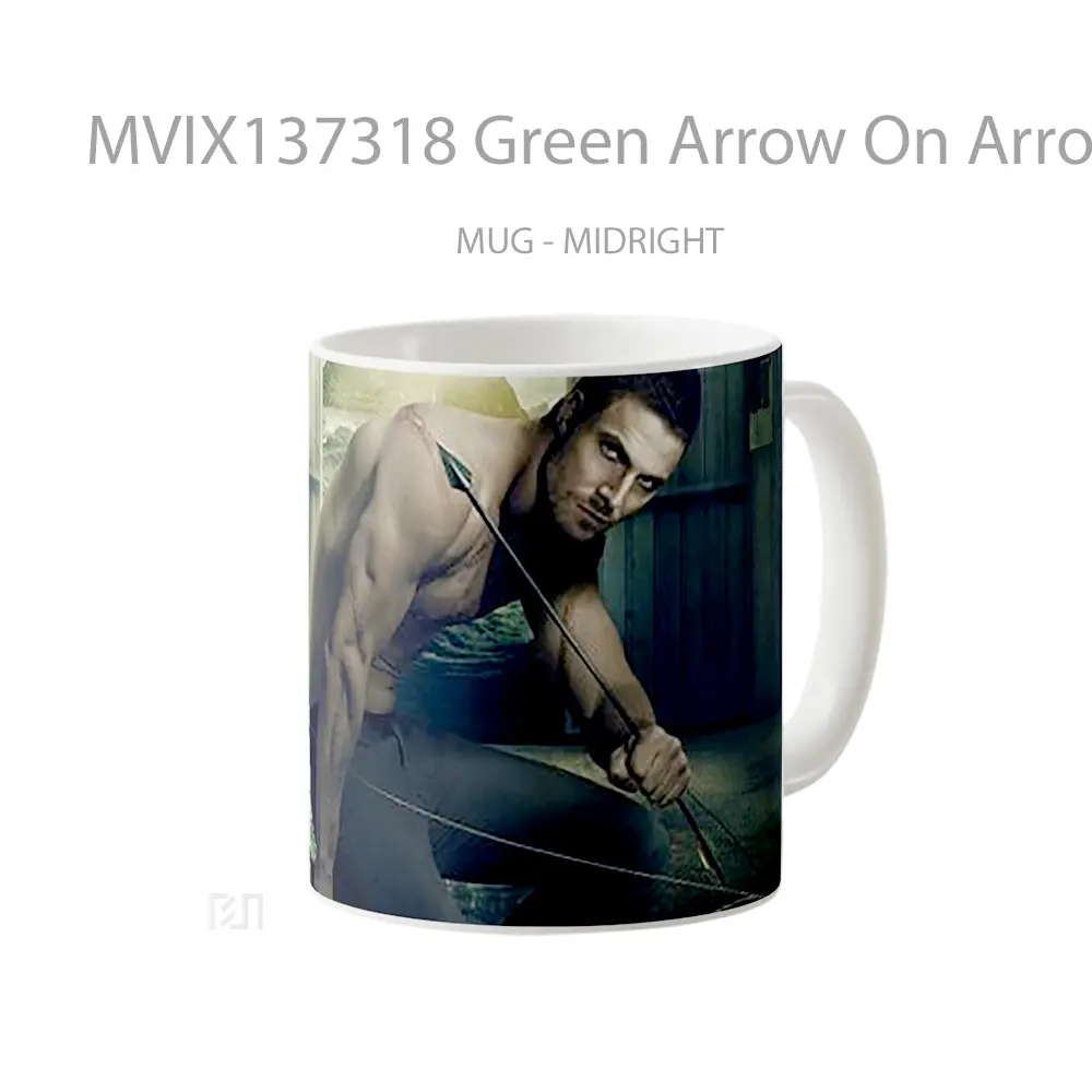 Mug Green Arrow On Arrow Gelas Superhero - All-side / Desain