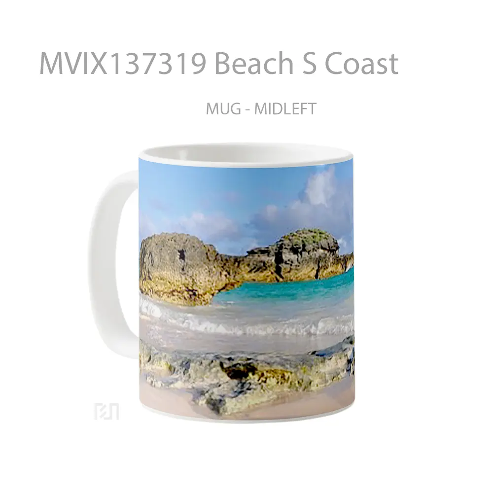 Mug Beach S Coast Gelas Pemandangan Alam - All-side / Desain