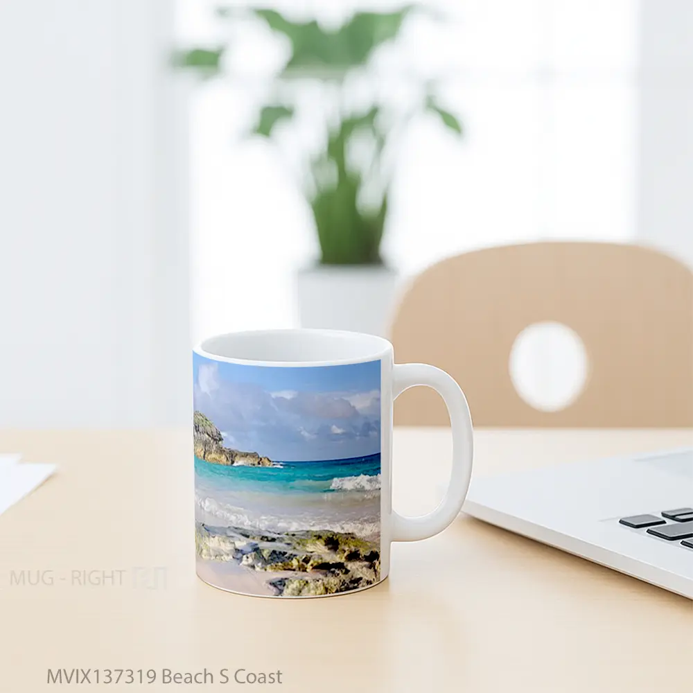 Mug Beach S Coast Gelas Pemandangan Alam - All-side / Desain