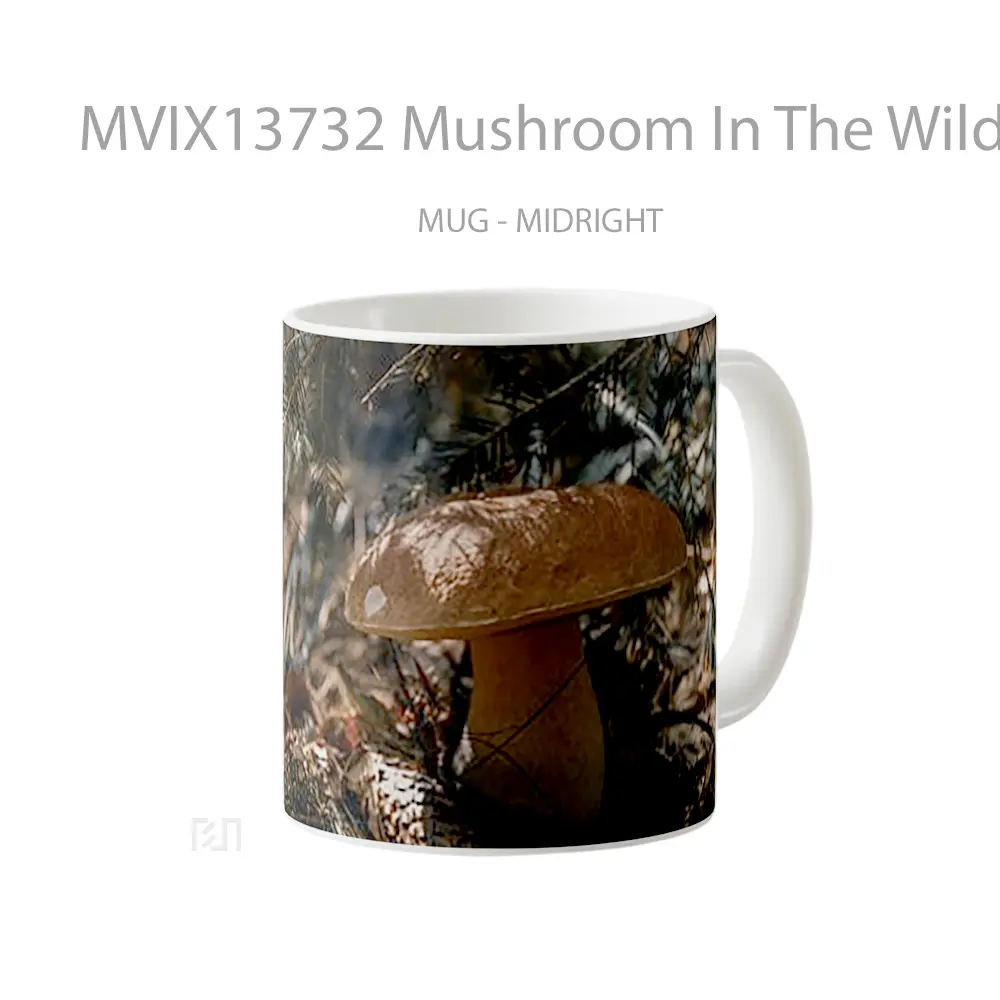 Mug Mushroom In The Wild Gelas Keramik Unik - All-side / Desain