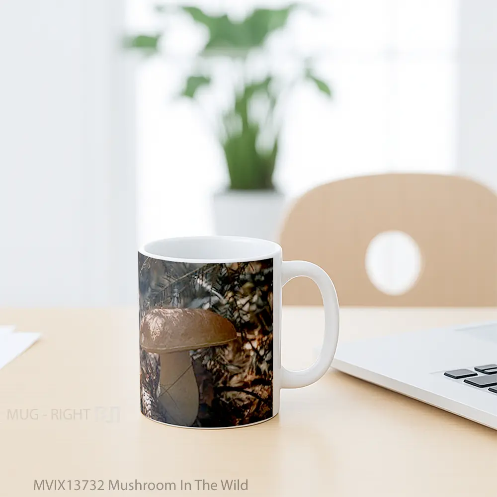 Mug Mushroom In The Wild Gelas Keramik Unik - All-side / Desain