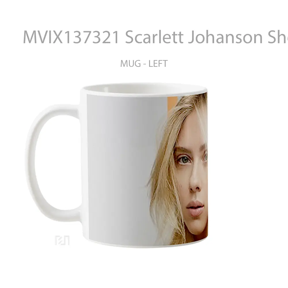 Mug Scarlett Johanson Short Hair Gelas Keramik Unik - All-side / Desain