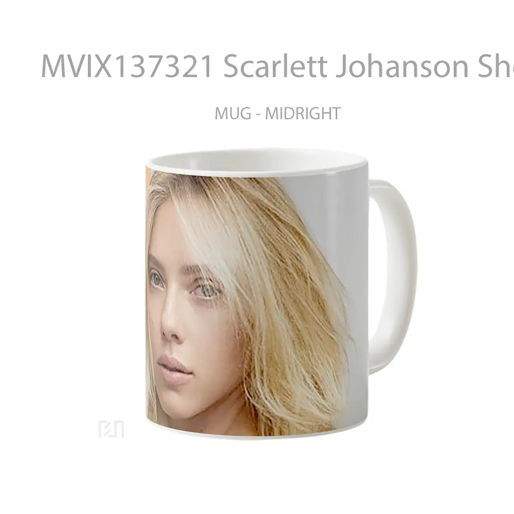 Mug Scarlett Johanson Short Hair Gelas Keramik Unik - All-side / Desain