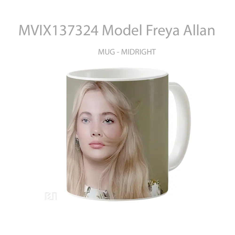Mug Model Freya Allan Gelas Keramik Unik - All-side / Desain