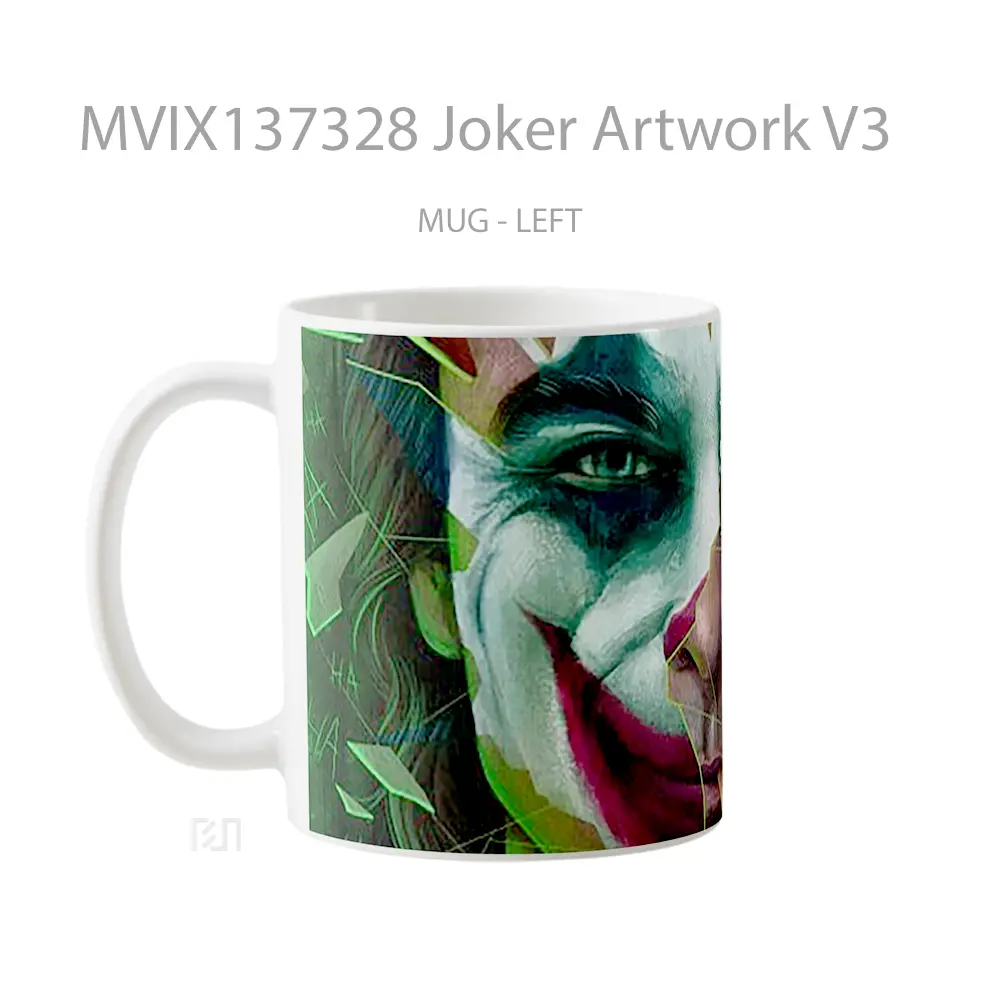 Mug Joker Artwork V3 Gelas Superhero - All-side / Desain