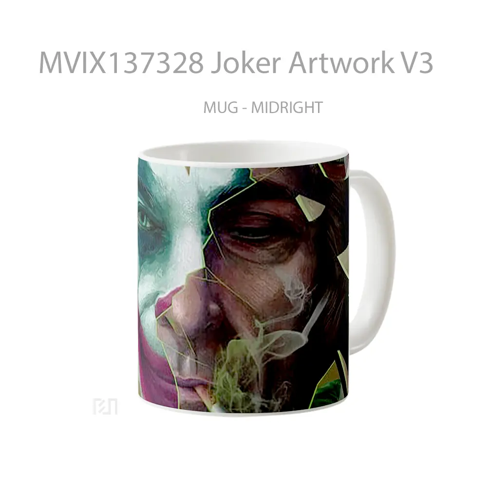 Mug Joker Artwork V3 Gelas Superhero - All-side / Desain