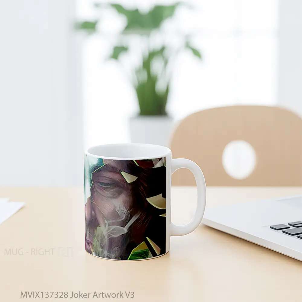 Mug Joker Artwork V3 Gelas Superhero - All-side / Desain