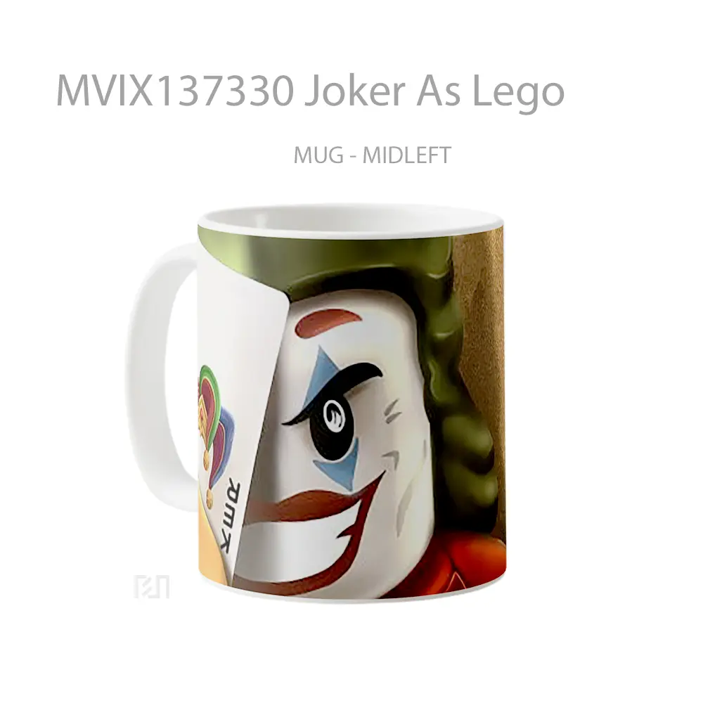 Mug Joker As Lego Gelas Superhero - All-side / Desain