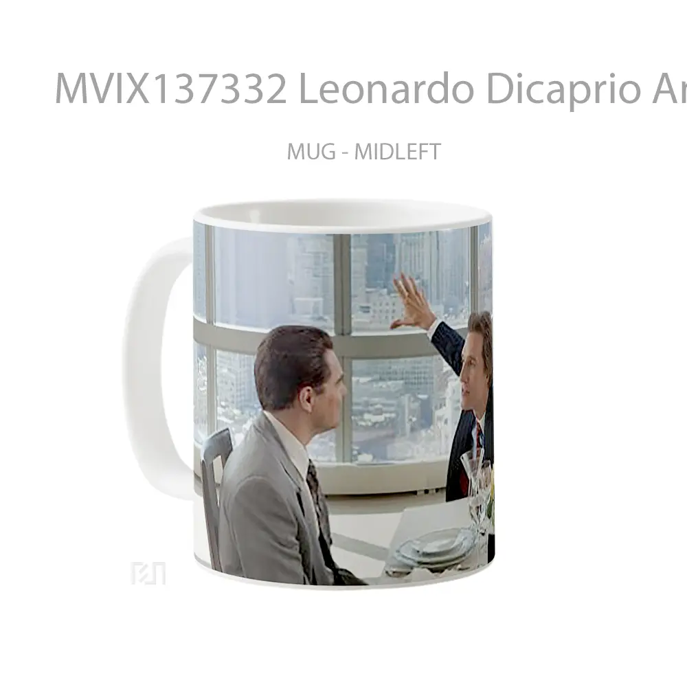Mug Leonardo Dicaprio And Matthew Mcconaughey In The Wolf Of Wall Street Gelas Selebriti - All-side / Desain