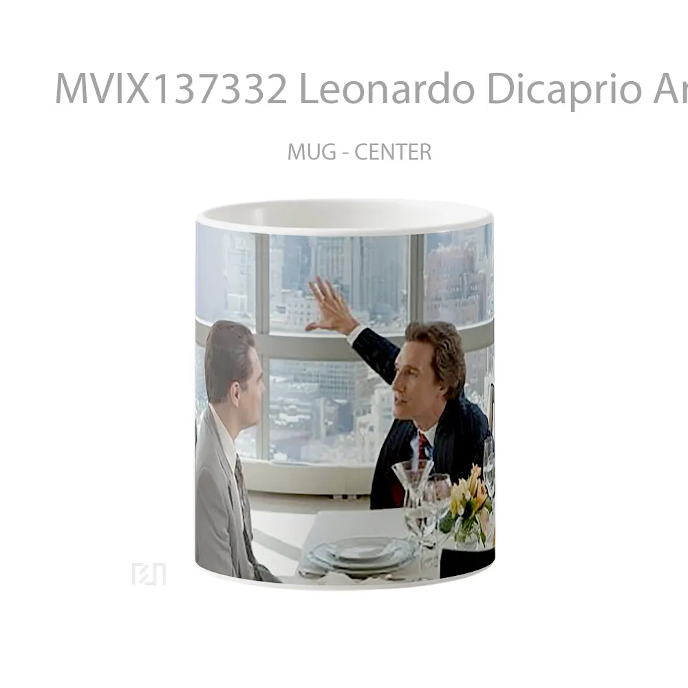 Mug Leonardo Dicaprio And Matthew Mcconaughey In The Wolf Of Wall Street Gelas Selebriti