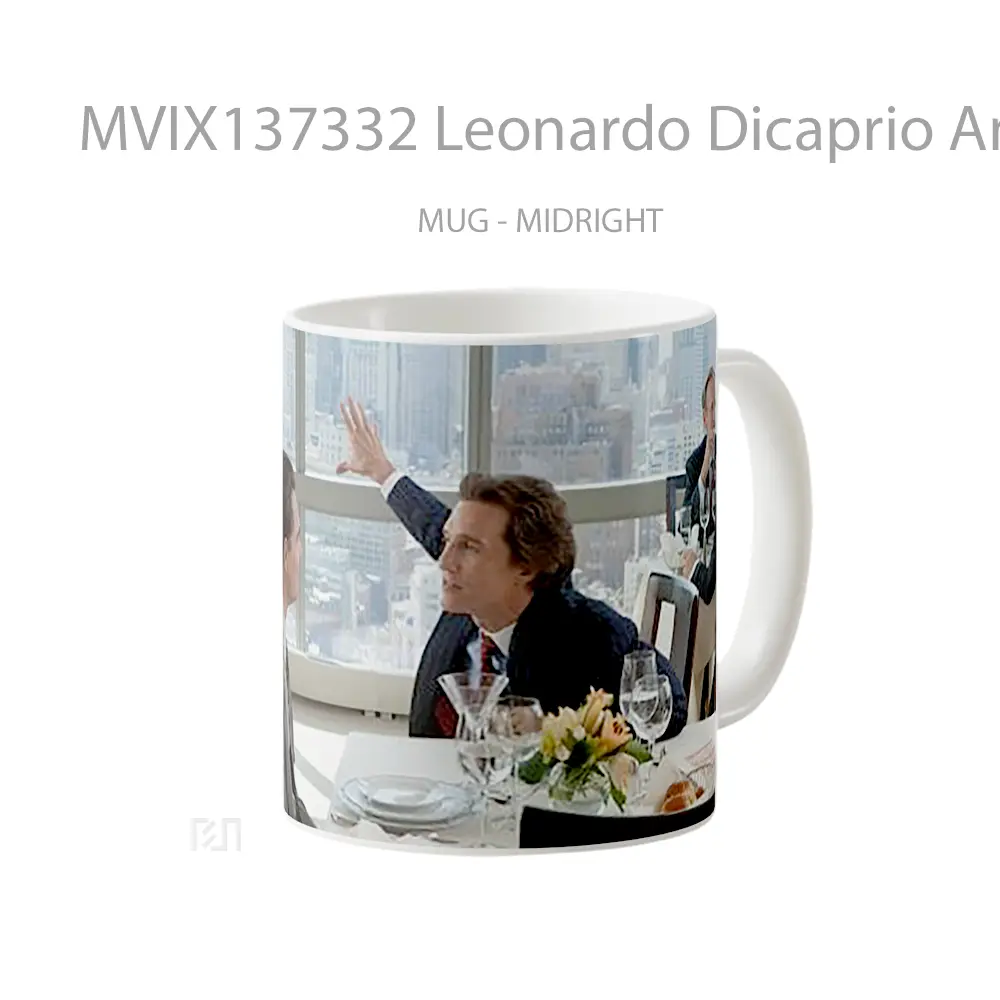Mug Leonardo Dicaprio And Matthew Mcconaughey In The Wolf Of Wall Street Gelas Selebriti - All-side / Desain