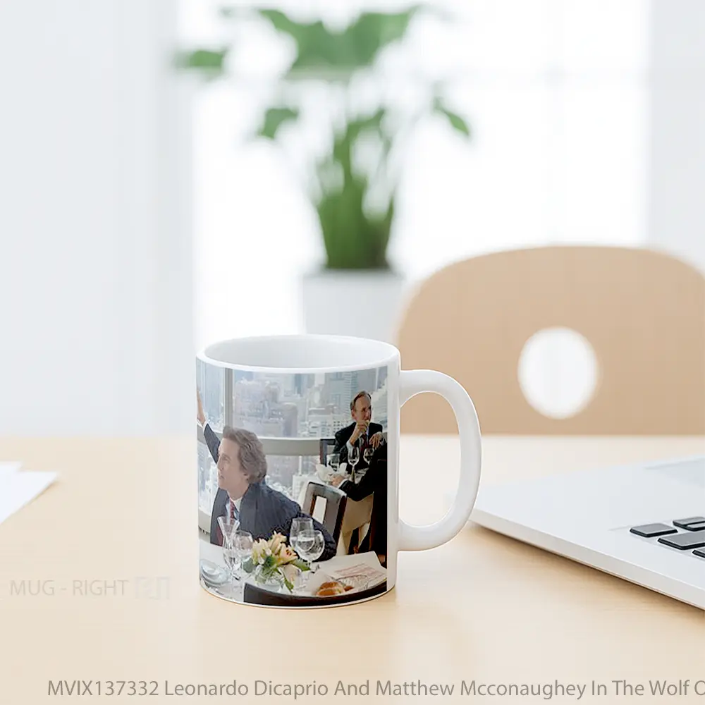 Mug Leonardo Dicaprio And Matthew Mcconaughey In The Wolf Of Wall Street Gelas Selebriti - All-side / Desain