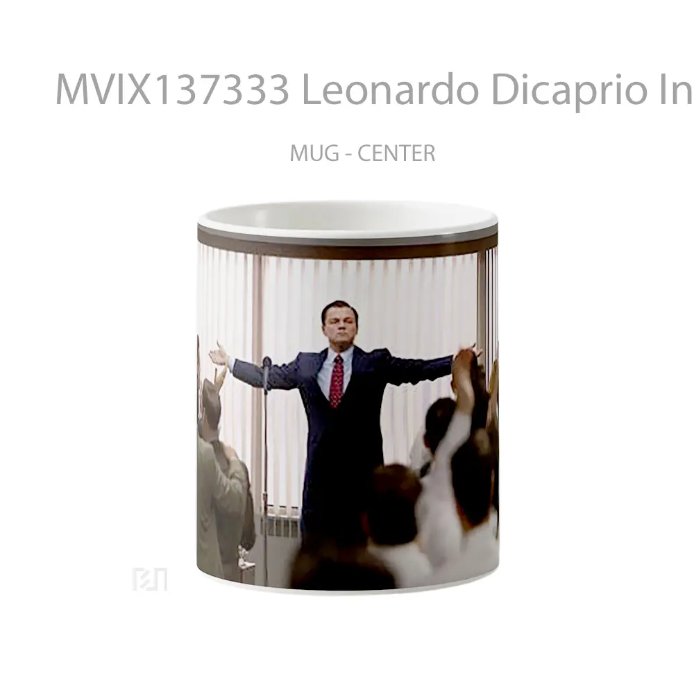 Mug Leonardo Dicaprio In The Wolf Of Wall Street Gelas Selebriti