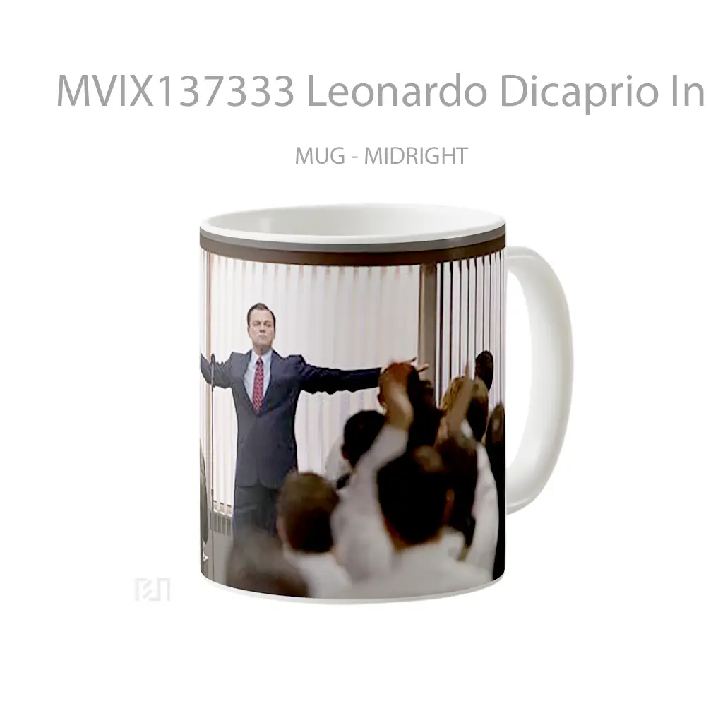 Mug Leonardo Dicaprio In The Wolf Of Wall Street Gelas Selebriti - All-side / Desain