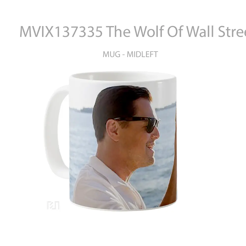 Mug The Wolf Of Wall Street With Money In Hand Gelas Hewan Lucu - All-side / Desain