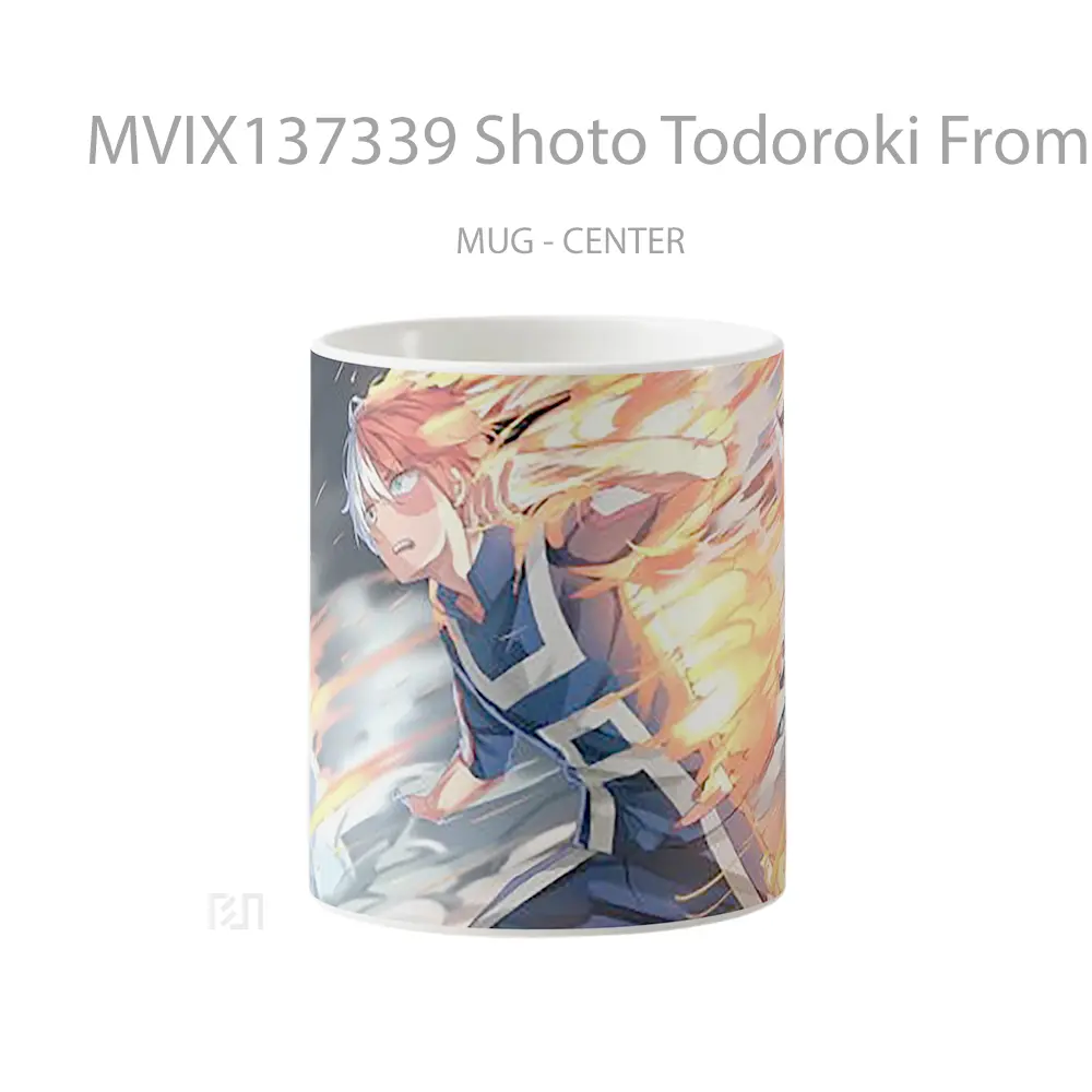 Mug Shoto Todoroki From My Hero Academia V2 Cangkir Anime