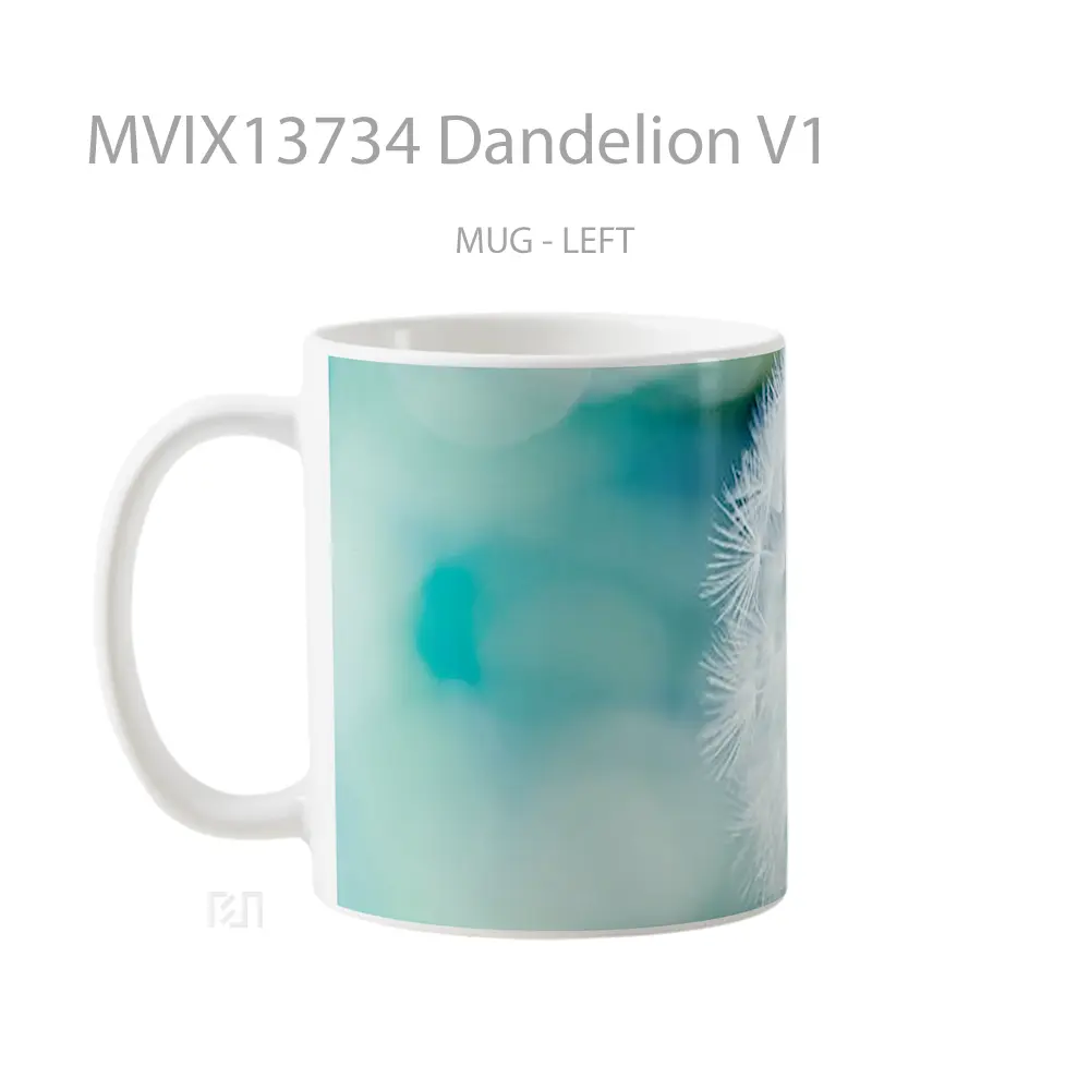 Mug Dandelion V1 Gelas Keramik Unik - All-side / Desain