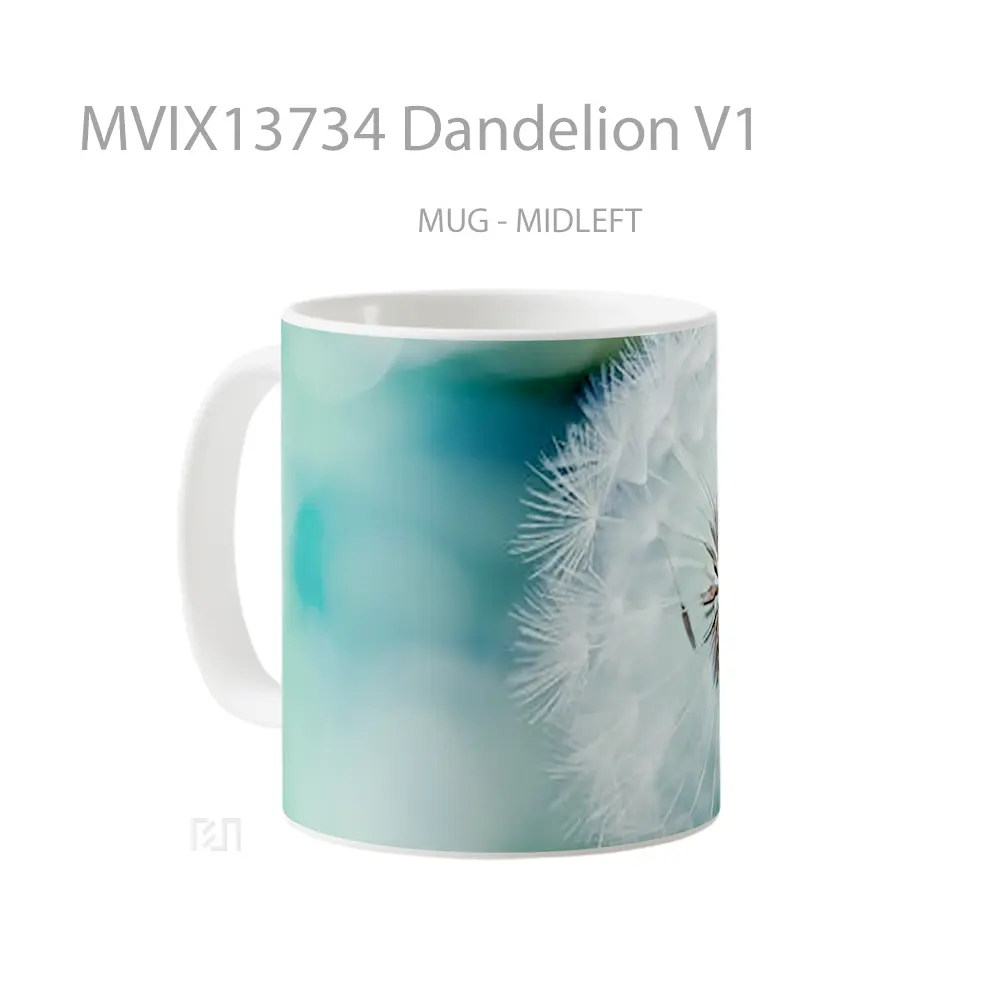 Mug Dandelion V1 Gelas Keramik Unik - All-side / Desain