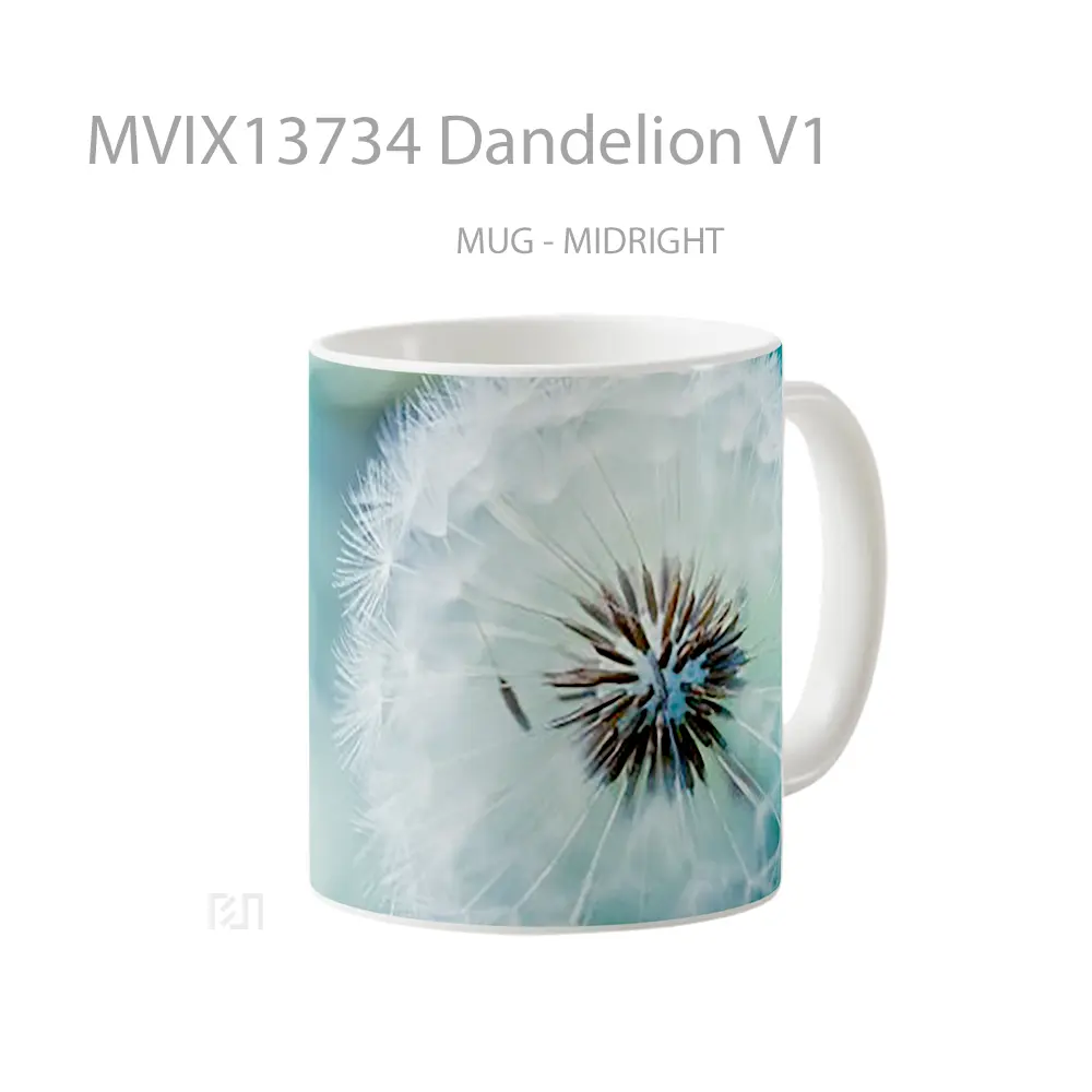 Mug Dandelion V1 Gelas Keramik Unik - All-side / Desain