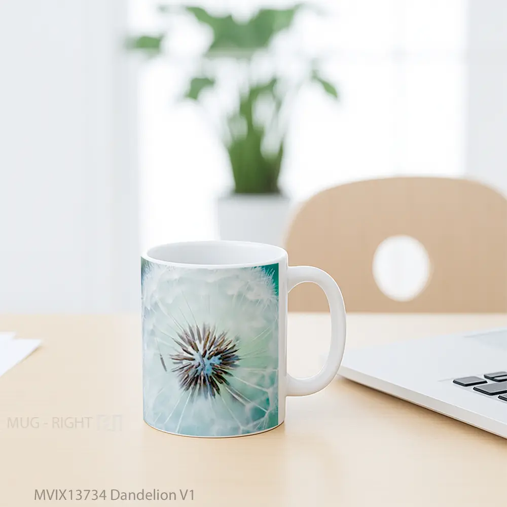 Mug Dandelion V1 Gelas Keramik Unik - All-side / Desain