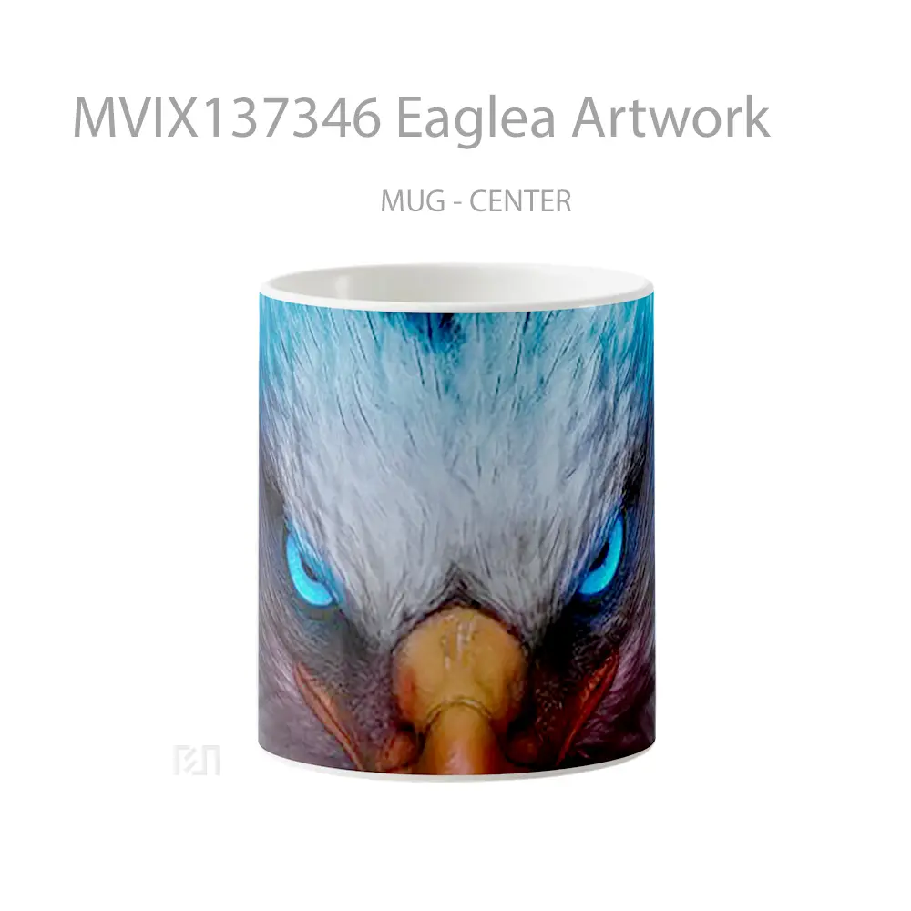 Mug Eaglea Artwork Gelas Seni Modern
