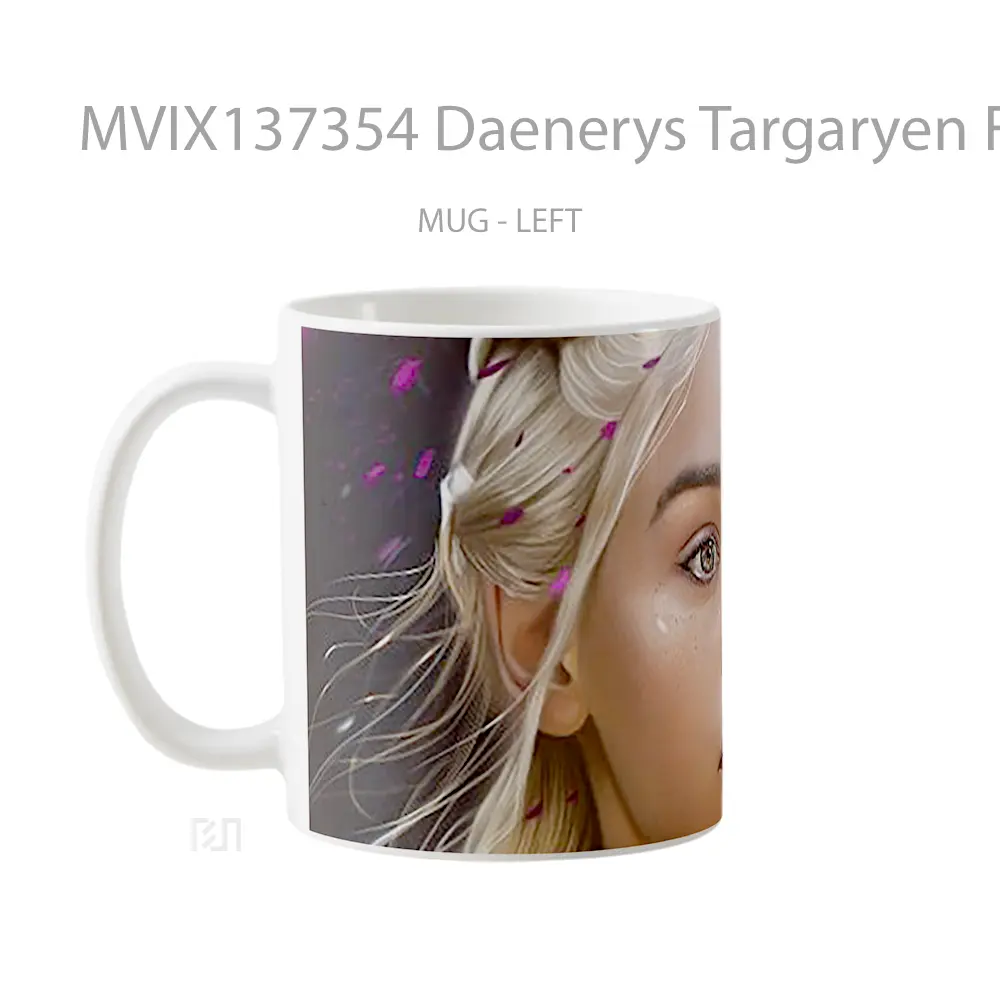 Mug Daenerys Targaryen Fan Art Gelas Keramik Unik - All-side / Desain