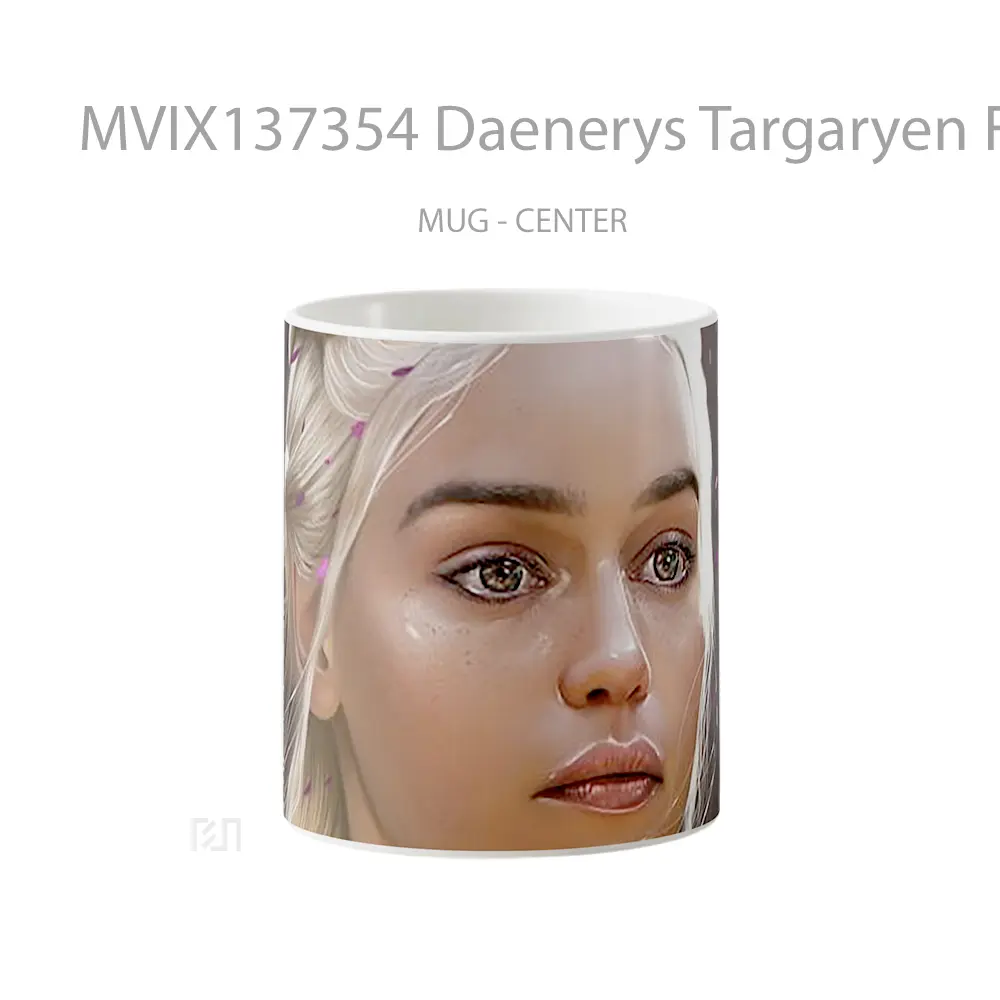 Mug Daenerys Targaryen Fan Art Gelas Keramik Unik