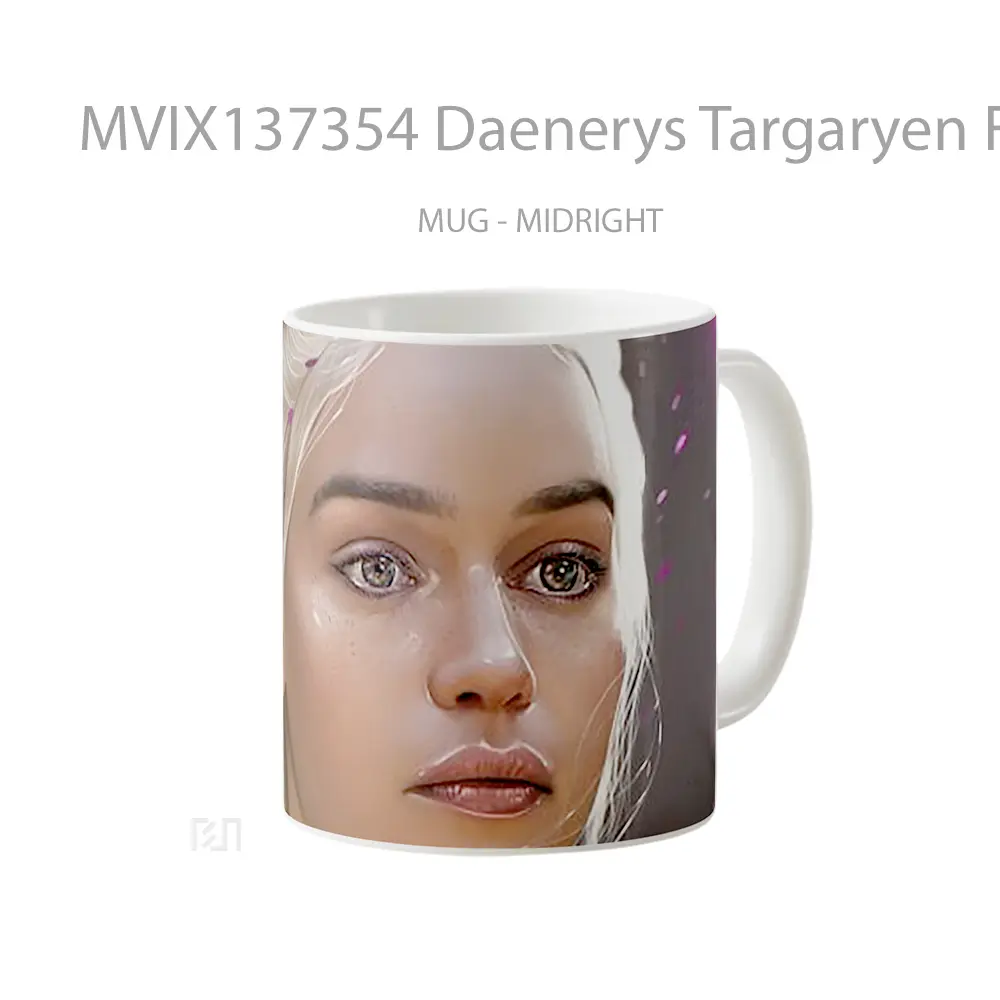 Mug Daenerys Targaryen Fan Art Gelas Keramik Unik - All-side / Desain