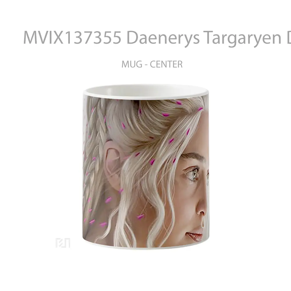Mug Daenerys Targaryen Digital Art Gelas Seni Modern