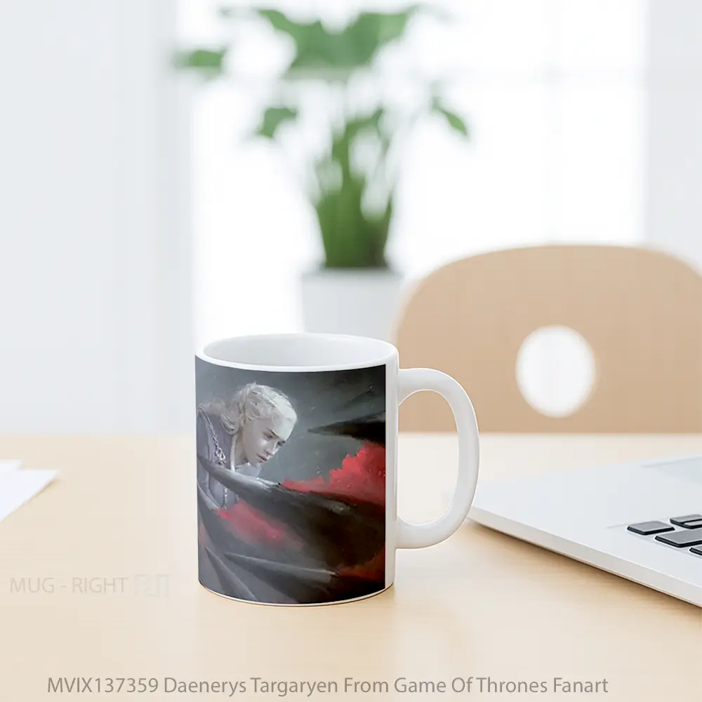 Mug Daenerys Targaryen From Game Of Thrones Fanart Cangkir Gamer - All-side / Desain