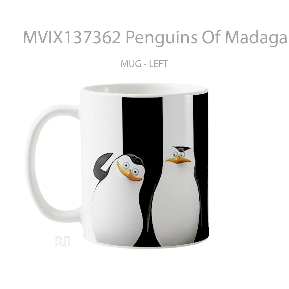 Mug Penguins Of Madagascar V2 Gelas Keramik Unik - All-side / Desain