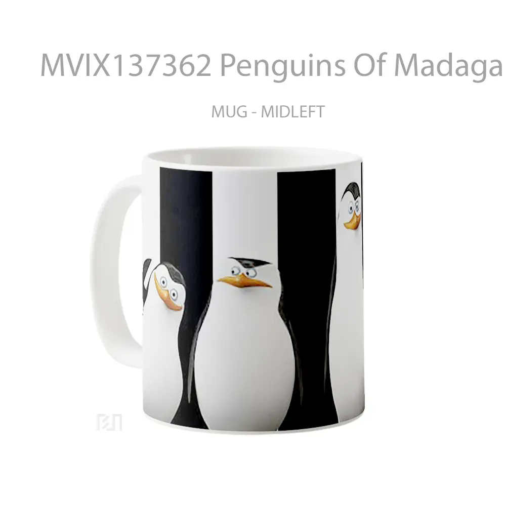 Mug Penguins Of Madagascar V2 Gelas Keramik Unik - All-side / Desain