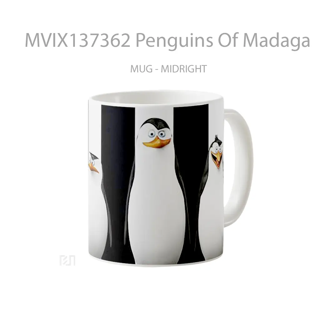 Mug Penguins Of Madagascar V2 Gelas Keramik Unik - All-side / Desain