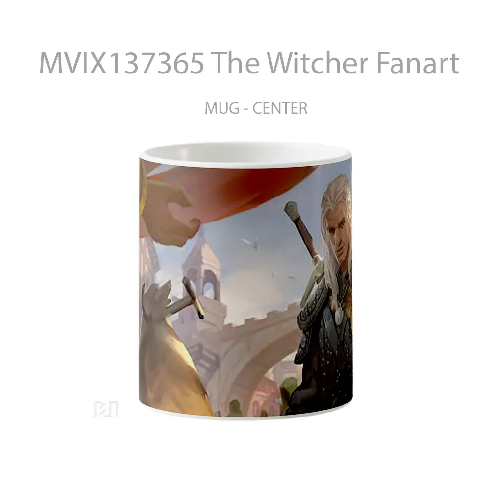 Mug The Witcher Fanart Gelas Keramik Unik