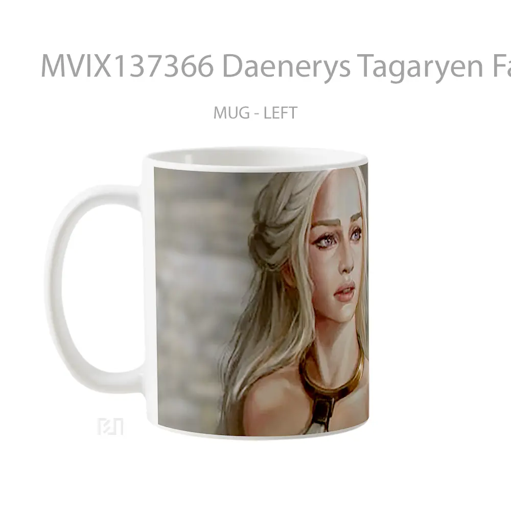Mug Daenerys Tagaryen Fanart Gelas Keramik Unik - All-side / Desain