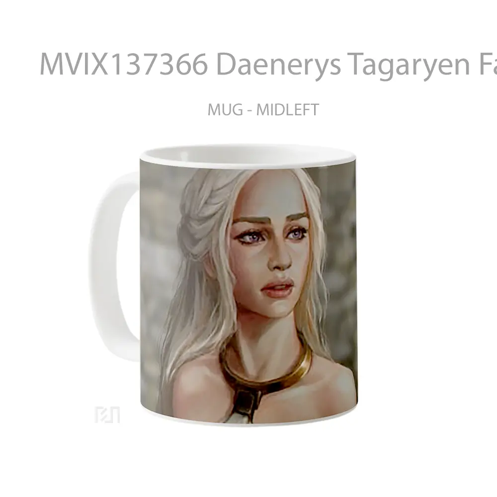 Mug Daenerys Tagaryen Fanart Gelas Keramik Unik - All-side / Desain