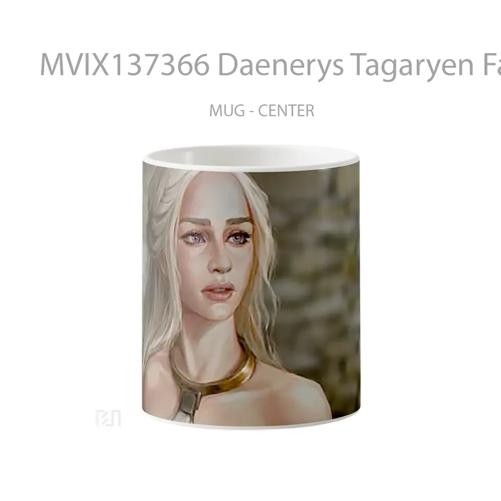 Mug Daenerys Tagaryen Fanart Gelas Keramik Unik