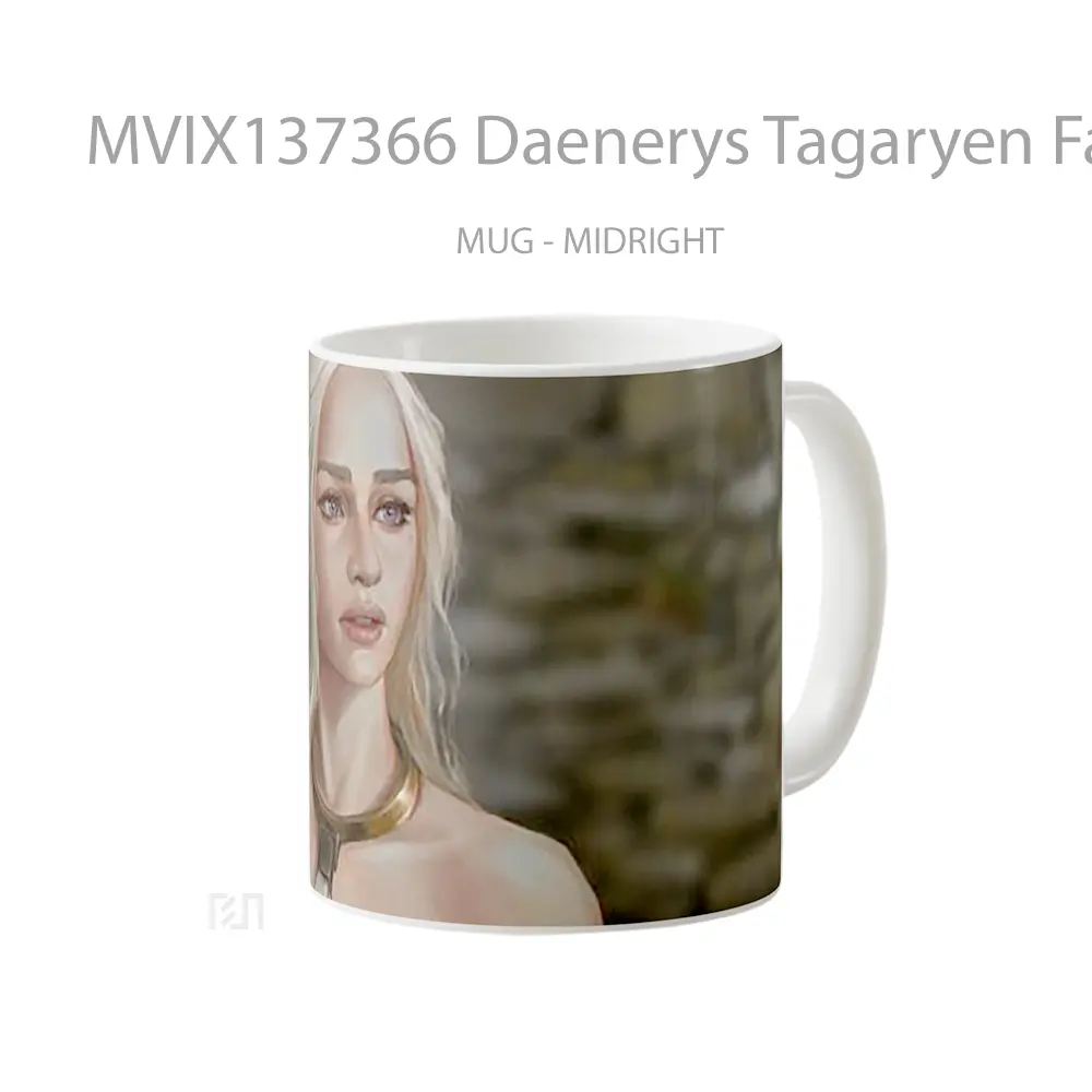 Mug Daenerys Tagaryen Fanart Gelas Keramik Unik - All-side / Desain