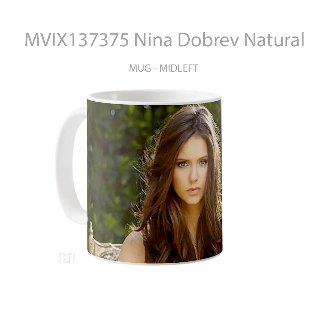 Mug Nina Dobrev Natural Make Up Gelas Keramik Unik - All-side / Desain