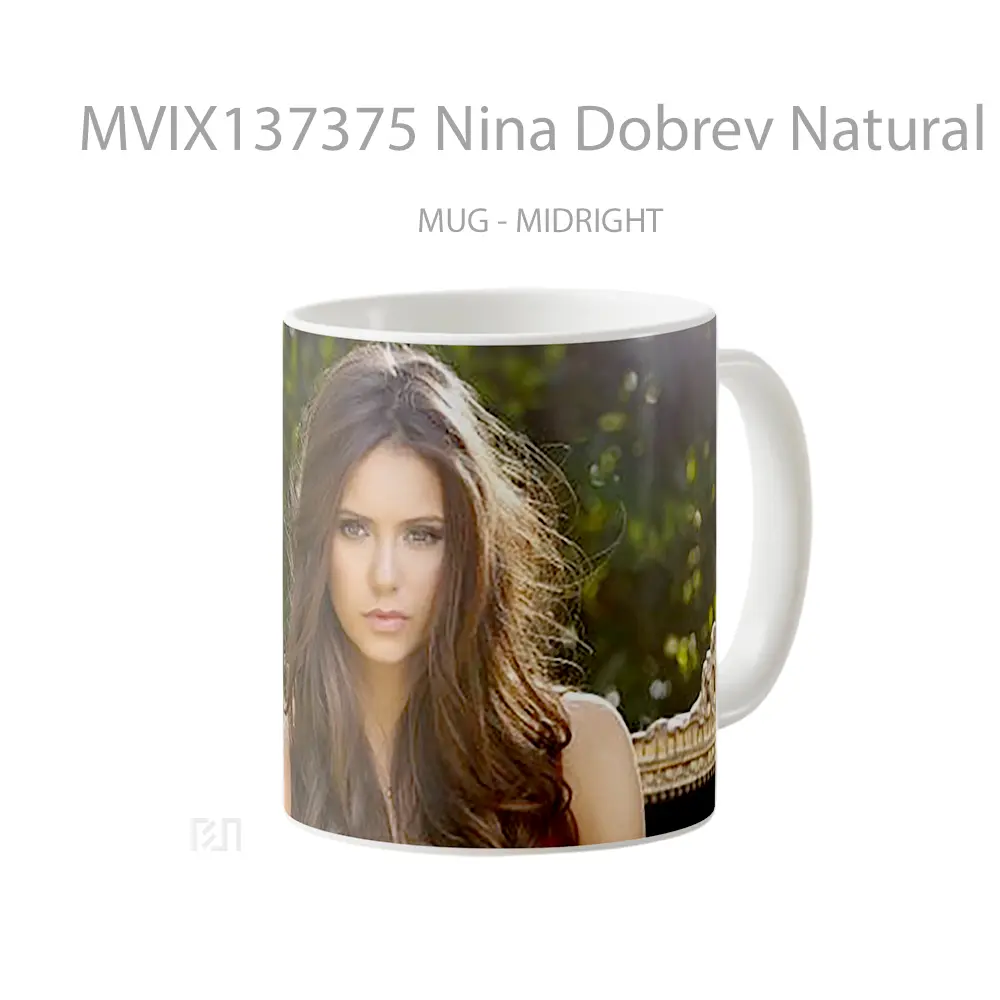 Mug Nina Dobrev Natural Make Up Gelas Keramik Unik - All-side / Desain