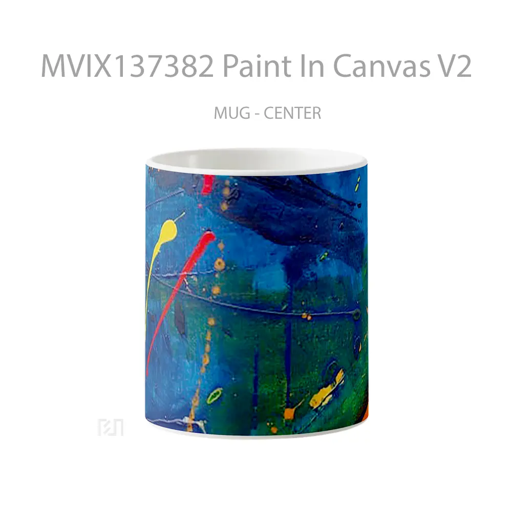 Mug Paint In Canvas V2 Gelas Keramik Unik