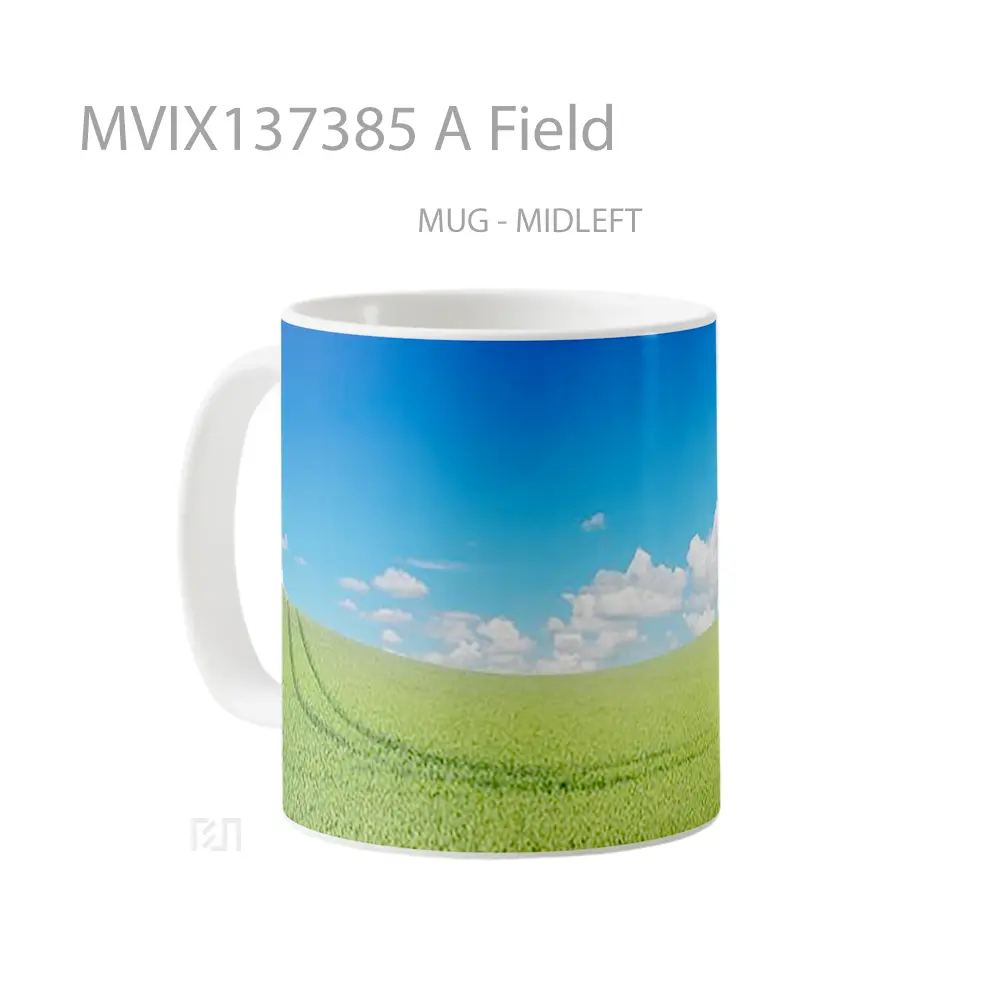 Mug A Field Gelas Pemandangan Alam - All-side / Desain